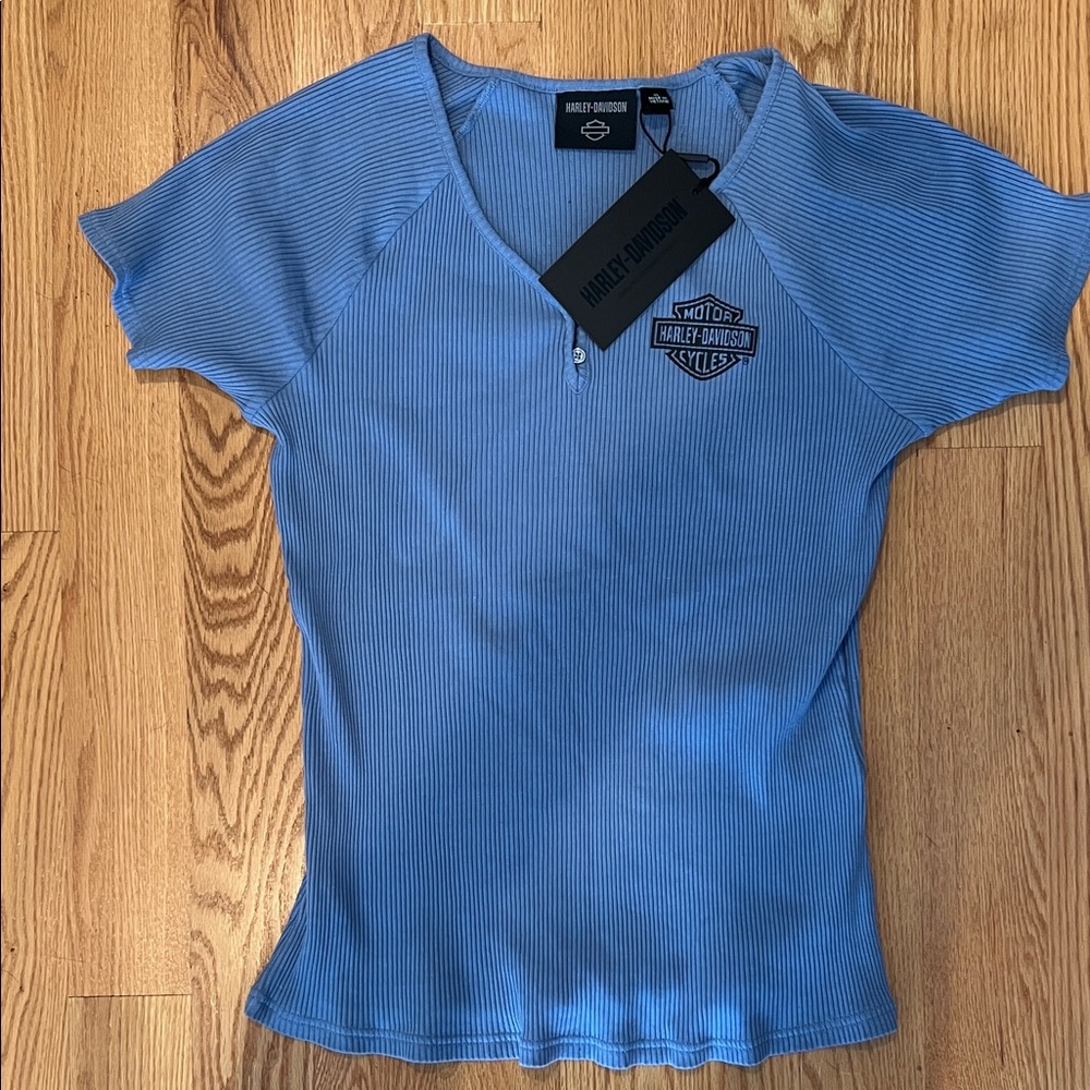 Harley-Davidson Women's Blue Short Sleeve Tee